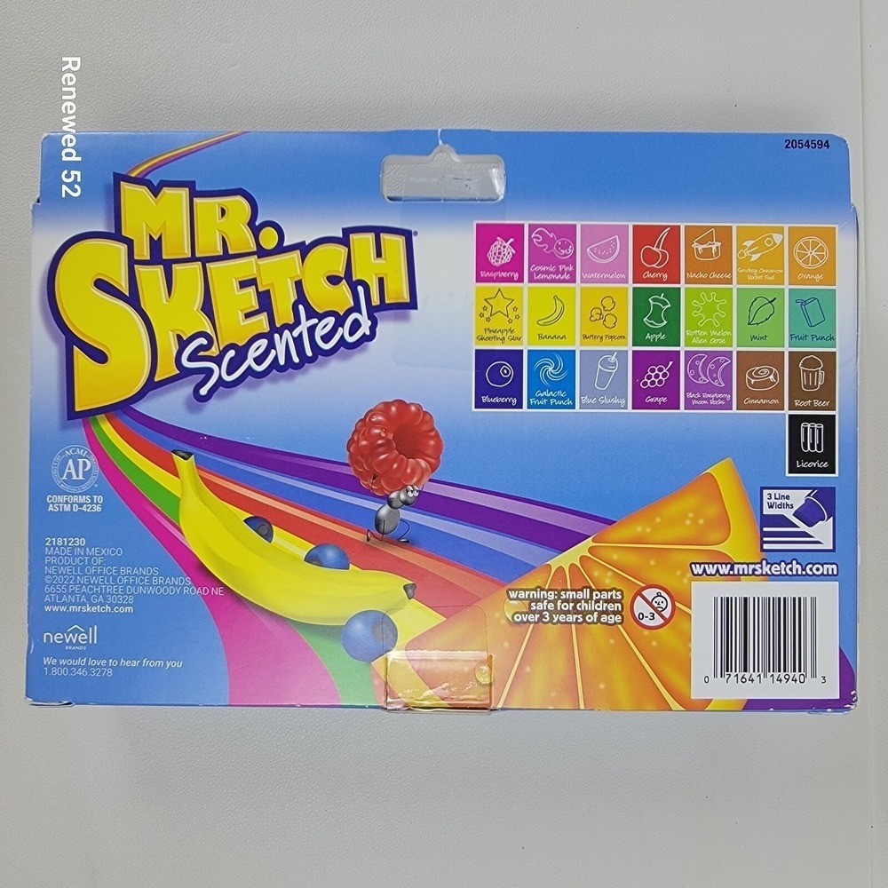 Mr. Sketch 22ct Scented Markers Chisel Tip Assorted Colors 2054594 New - Picture 5 of 11